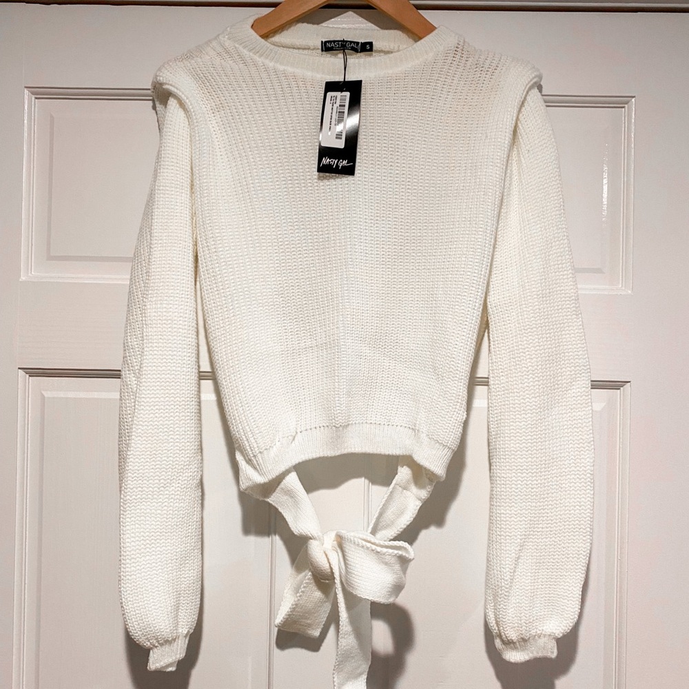 NWT Open Back Sweater